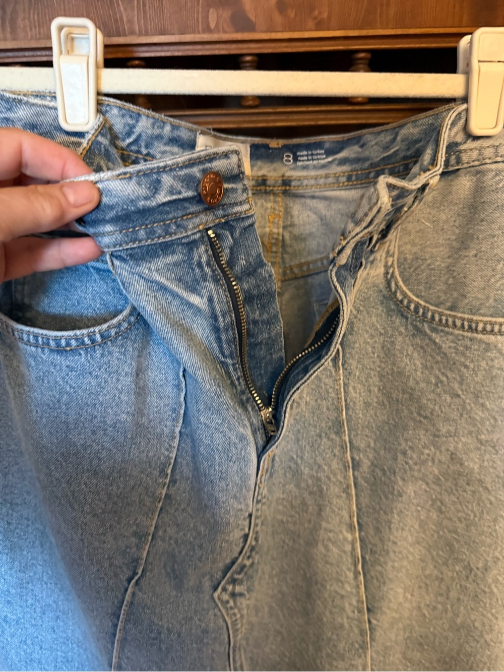 Anthropologie Pilcro Denim Skirt 8 - Picture 12 of 14